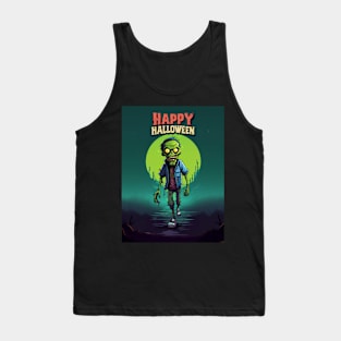 The Walking Zombie (Happy Halloween) Tank Top